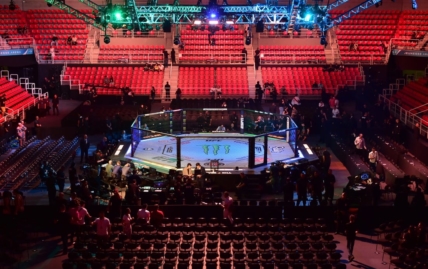 Jan 21, 2023; Rio de Janeiro, Brazil; General view of the arena during UFC 283 at Jeunesse Arena. Mandatory Credit: Jason da Silva-USA TODAY Sports